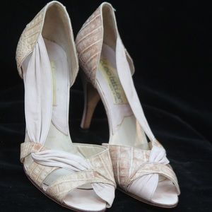 Women’s leather alligator heels